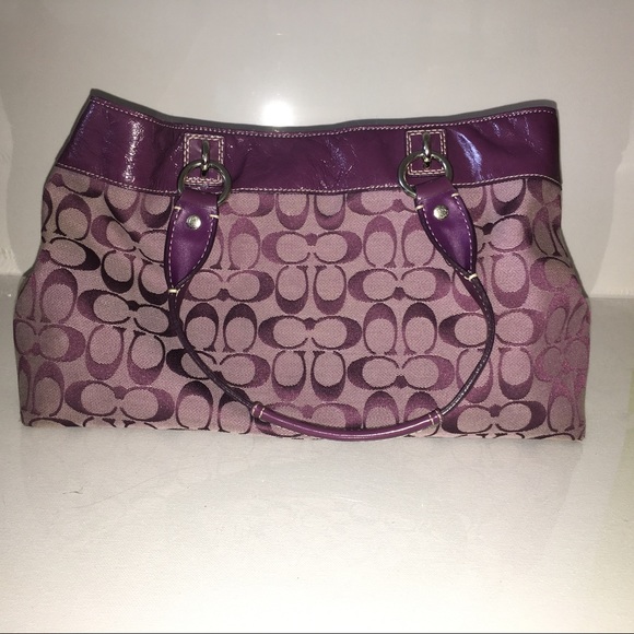 Coach Penelope Shopper bag in Plum - Picture 3 of 8